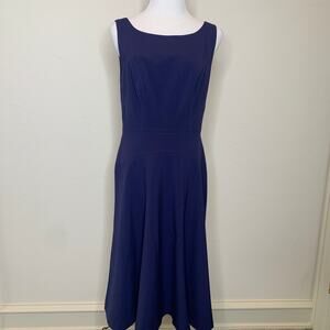 Marc New York Navy Blue Fit & Flare Dress Sz 8